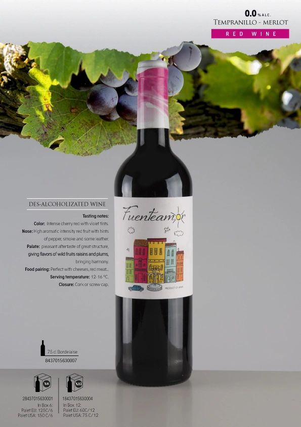 de- alcholized wine, Red wine, tempranillo, merlot, Latvia, Baltics, Spanish Products Selection, Rig