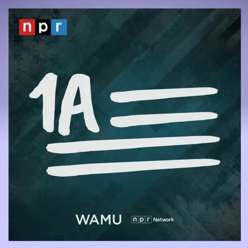 NPR's 1A podcast logo with WAMU branding.