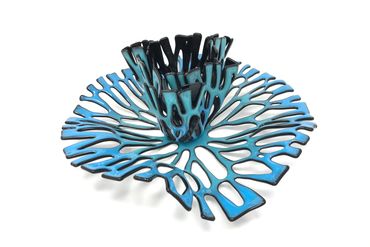 Inspired by sea 
Fine Art Glass Sculpture 
License to Kiln formed Glass by Dot Galfond Contemporary 