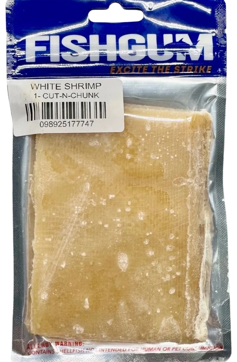FISHGUM Bait (Color: Shrimp White - Chunk)