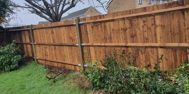 Feather edge fencing 