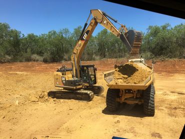 digging dirt work site work site preparation excavation