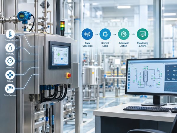 Industrial automated process control and monitoring system.