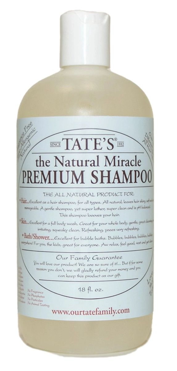 Tate's The Natural Miracle Premium Shampoo
