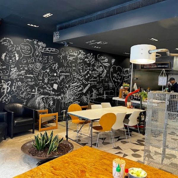 Interior of a modern urban restaurant 