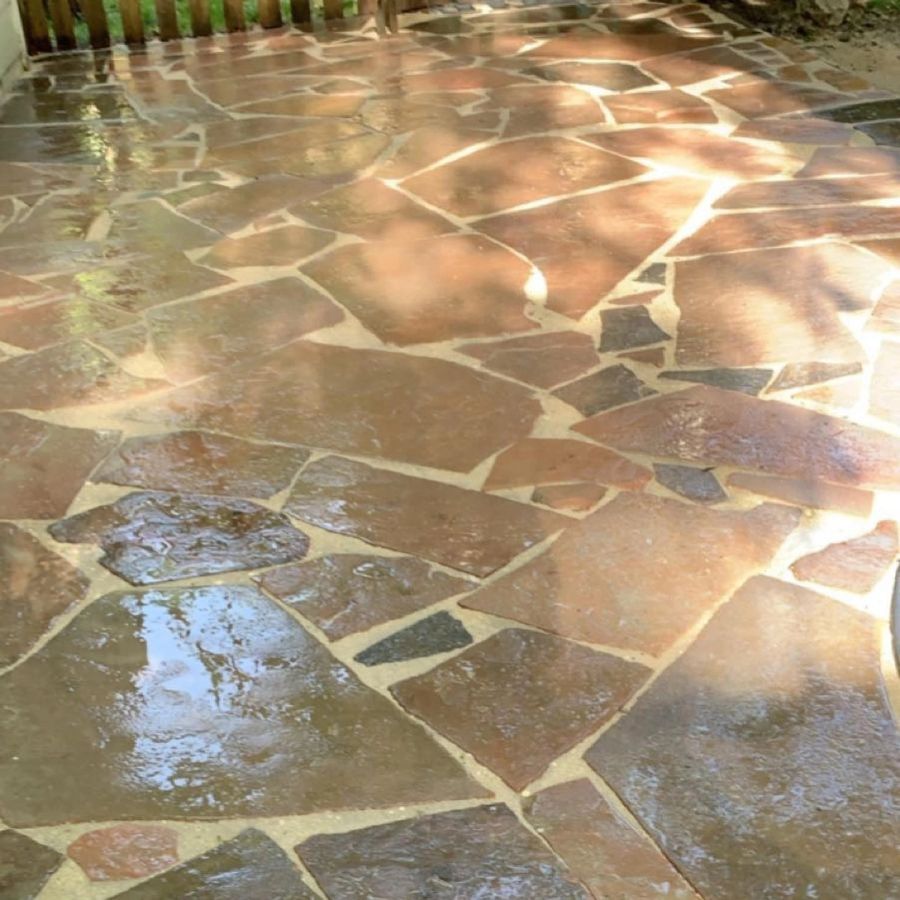 Flagstone & Paver Patios project by Chief Meadows Landscaping