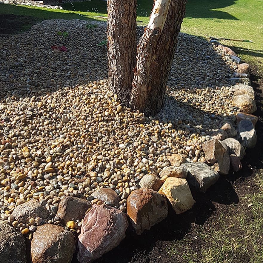 Decorative Rock & Stone Edging project by Chief Meadows Landscaping