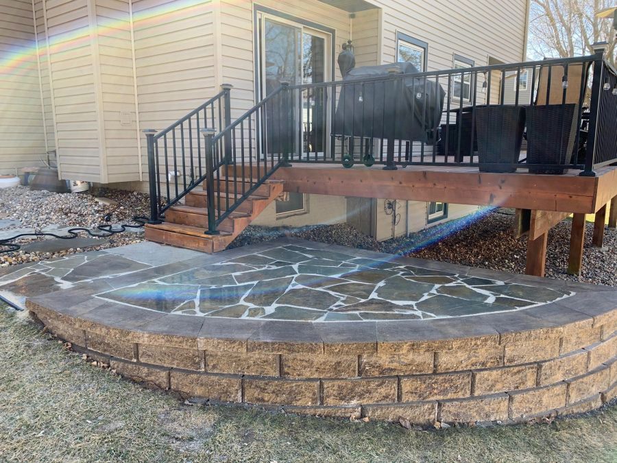 Flagstone & Paver Patios project by Chief Meadows Landscaping