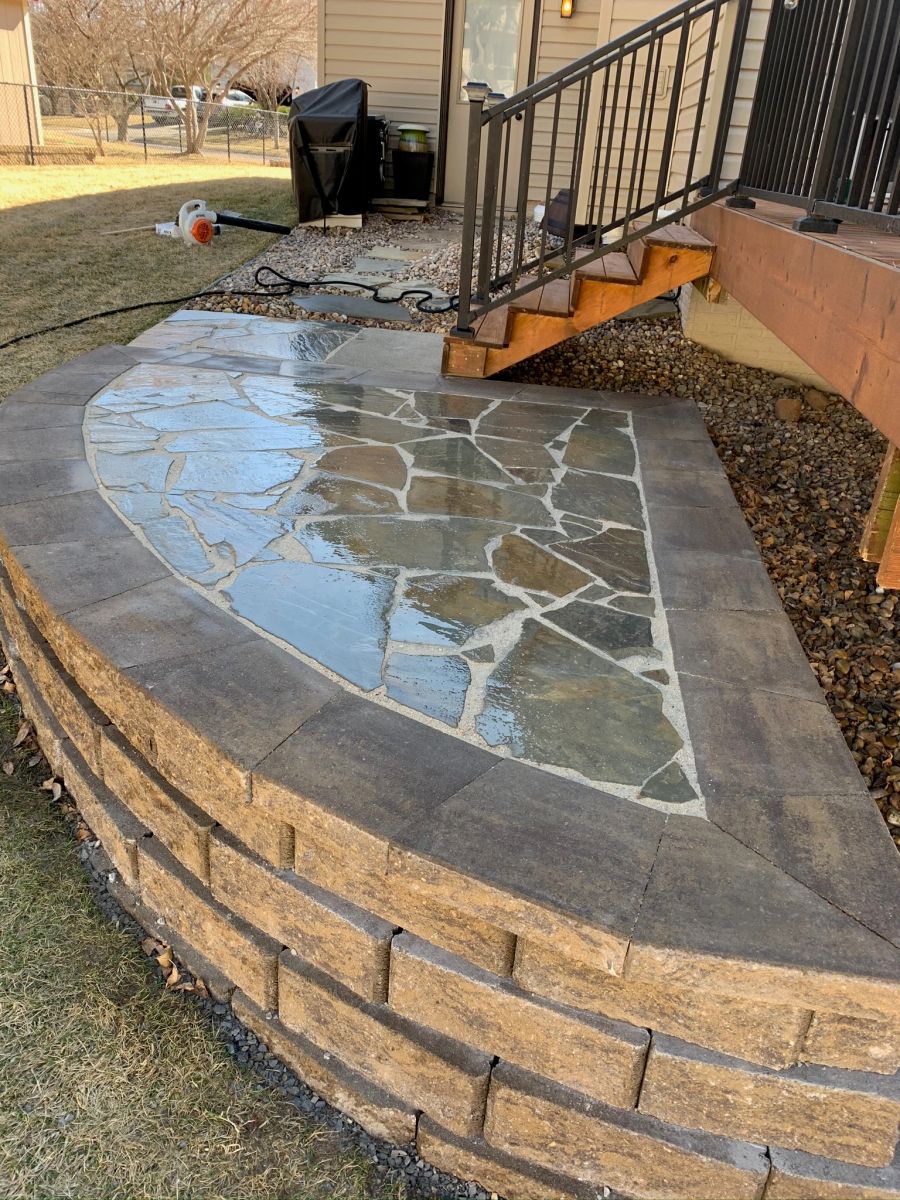 Flagstone & Paver Patios project by Chief Meadows Landscaping