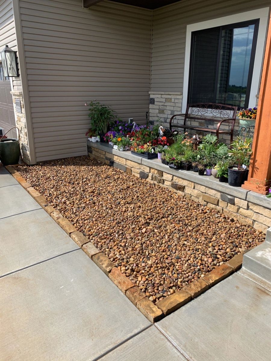 Decorative Rock & Stone Edging project by Chief Meadows Landscaping
