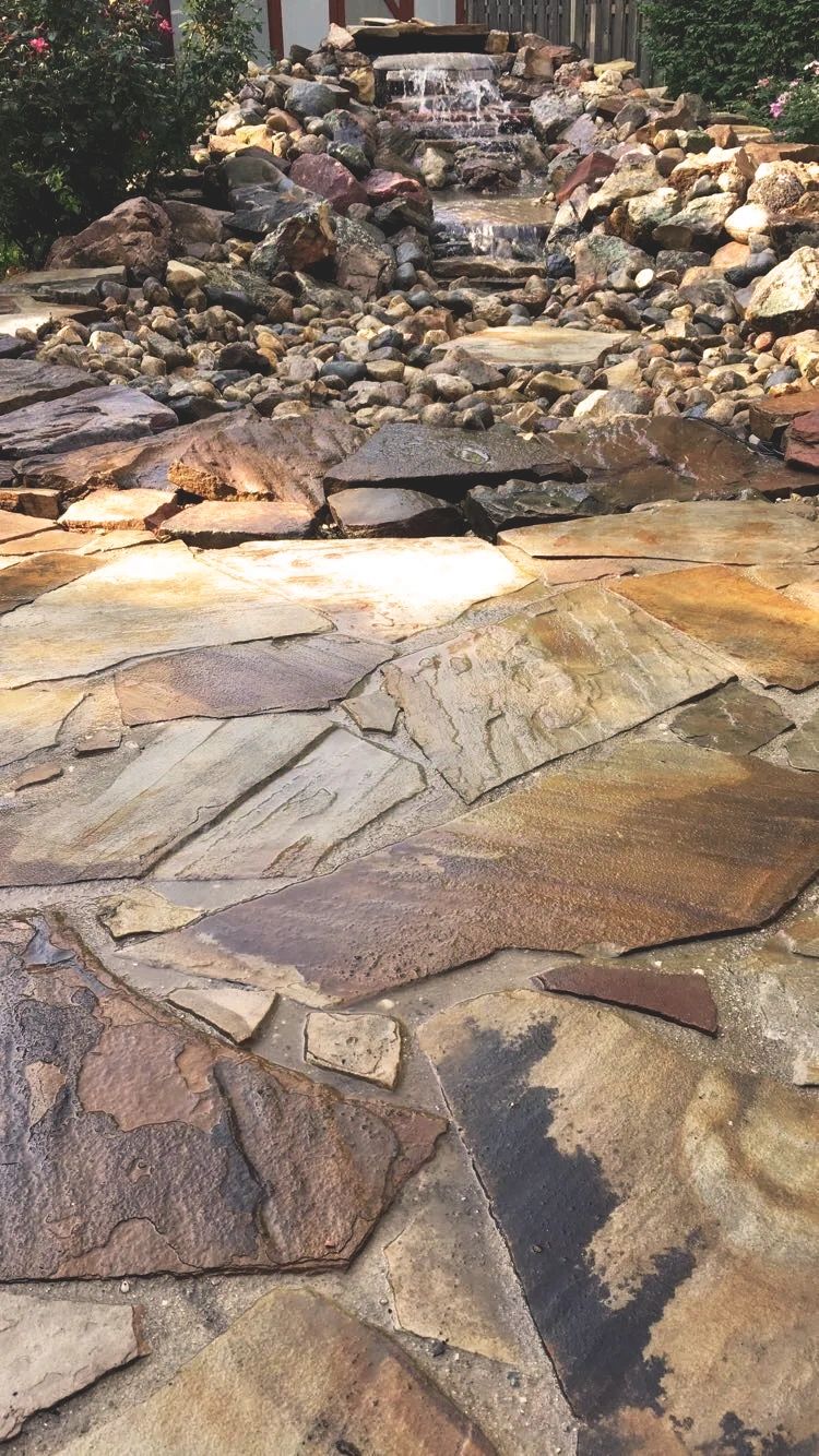Flagstone & Paver Patios project by Chief Meadows Landscaping