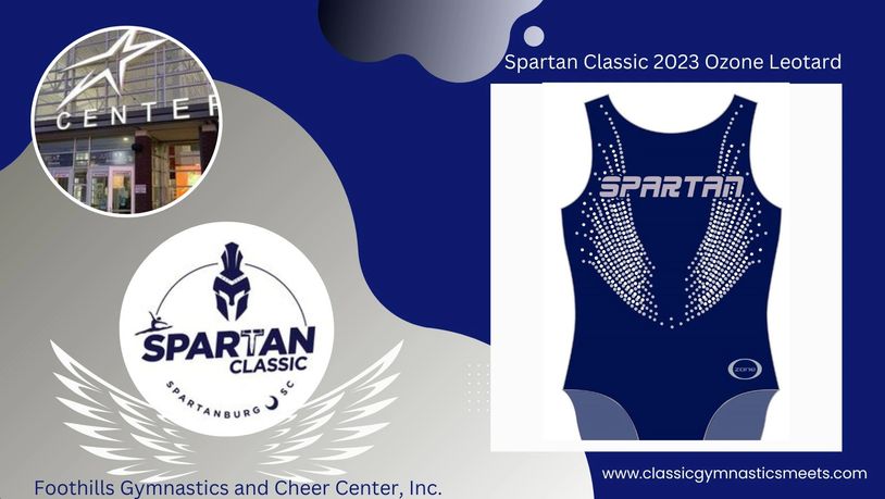 Spartan Classic 2023 Ozone Leotard by Foothills Gymnastics and Cheer Center.