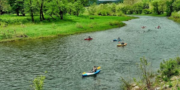 Canoeists on Pine Creek