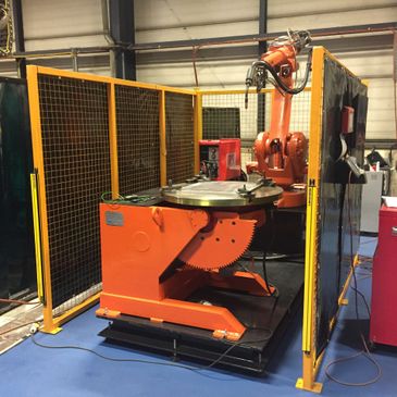 photo of a robotic welding installation created for 3D welding rapid prototyping.