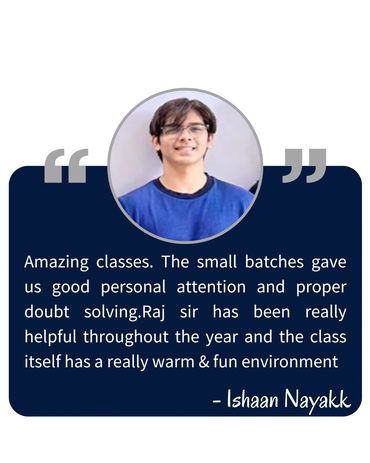 Student Ishaan Nayakk praises small, attentive classes and helpful teaching.
