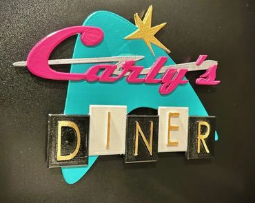 3D printed restaurant signage