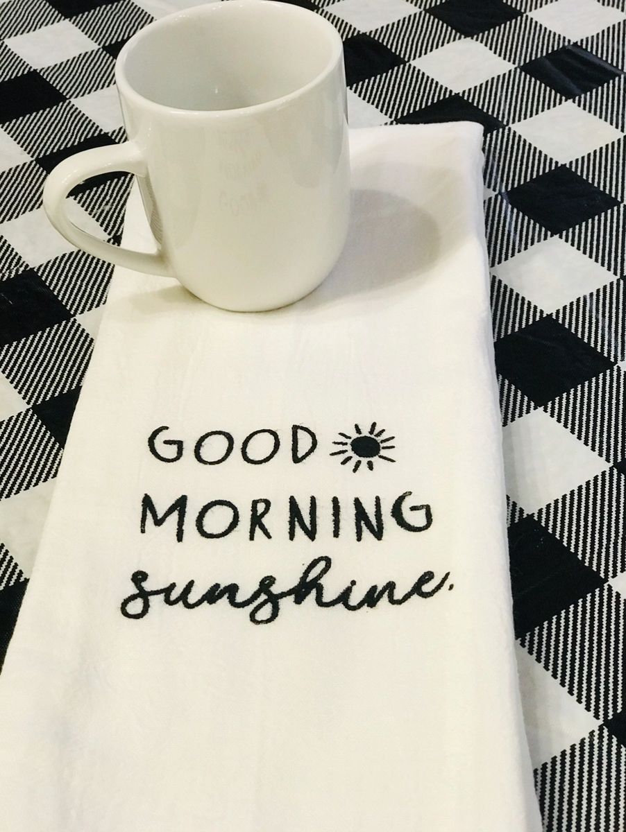 Good Morning Sunshine Tea Towel