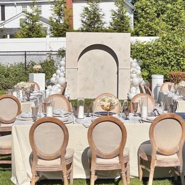 Wedding arch backdrop