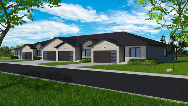 Rendering of new townhome development