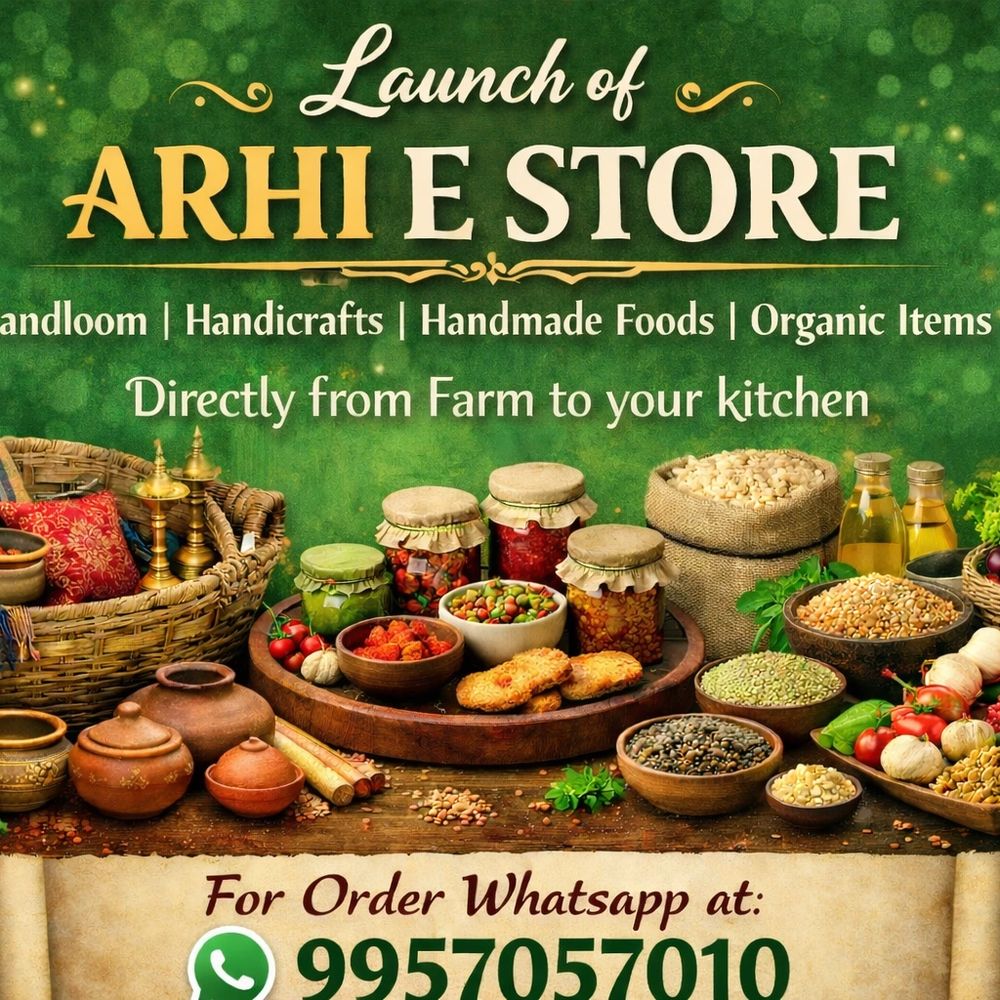 Launch of ARHI E Store.Please visit Shop section of the site
