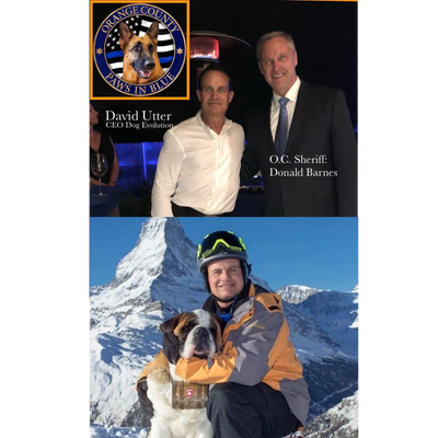 Orange County Sheriff Don Barnes K-9 unit. Zermatt Switzerland Saint Bernard training. 