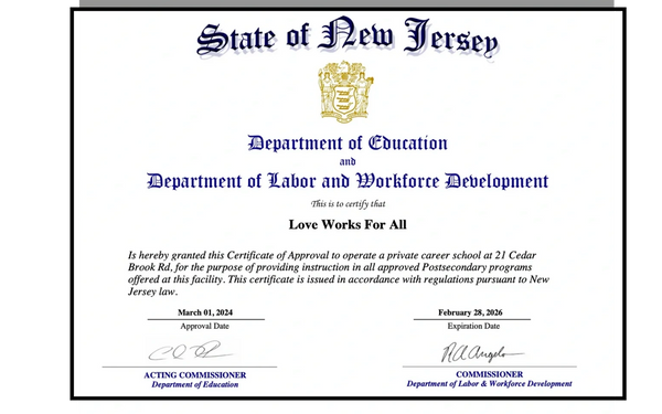                 Certificate of Approval