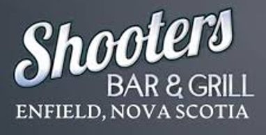 Sign for Shooters Bar &amp; Grill in Enfield, Nova Scotia.