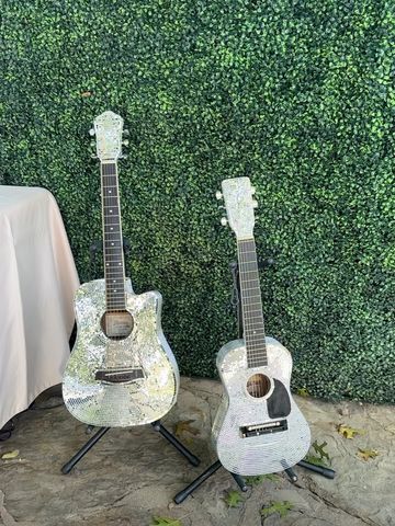 disco guitars for party props austin activation