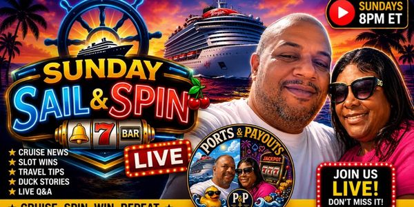Sunday Sail &amp; Spin live event with cruise news and tips.