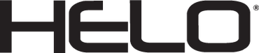 Logo displaying the word 'HELO' in bold black letters.
