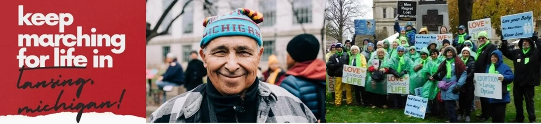 Gino Vitale and Pro Life Marchers