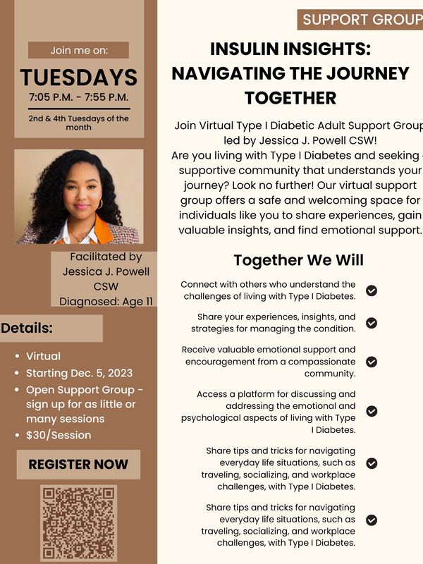 Space for T1D for resources, camaraderie, & the tools needed to thrive in the face of the condition.