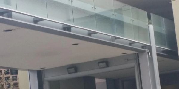 Glass Railing welded at Howard Hughes Center in Westchester, California 90045