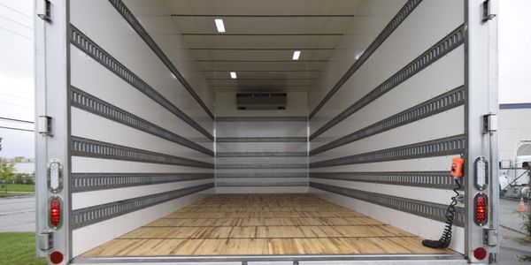 Truck body interior, Fruehauf Lachine, Qc, Canada