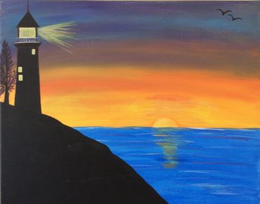 Light house at dawn