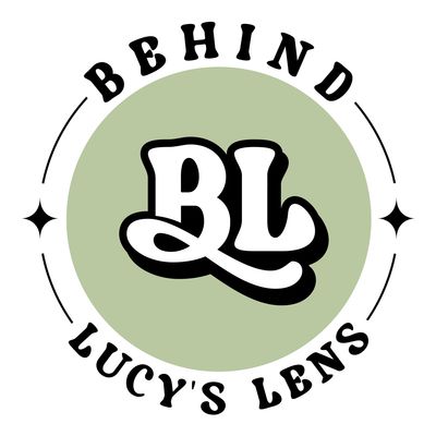 Logo of Behind Lucy's Lens with stylized BL initials.