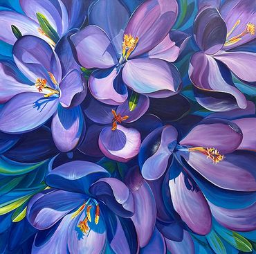 Modern Botanical Art, Crocus