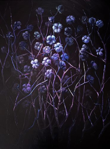 Modern Botanical Art, Cotton Plants
