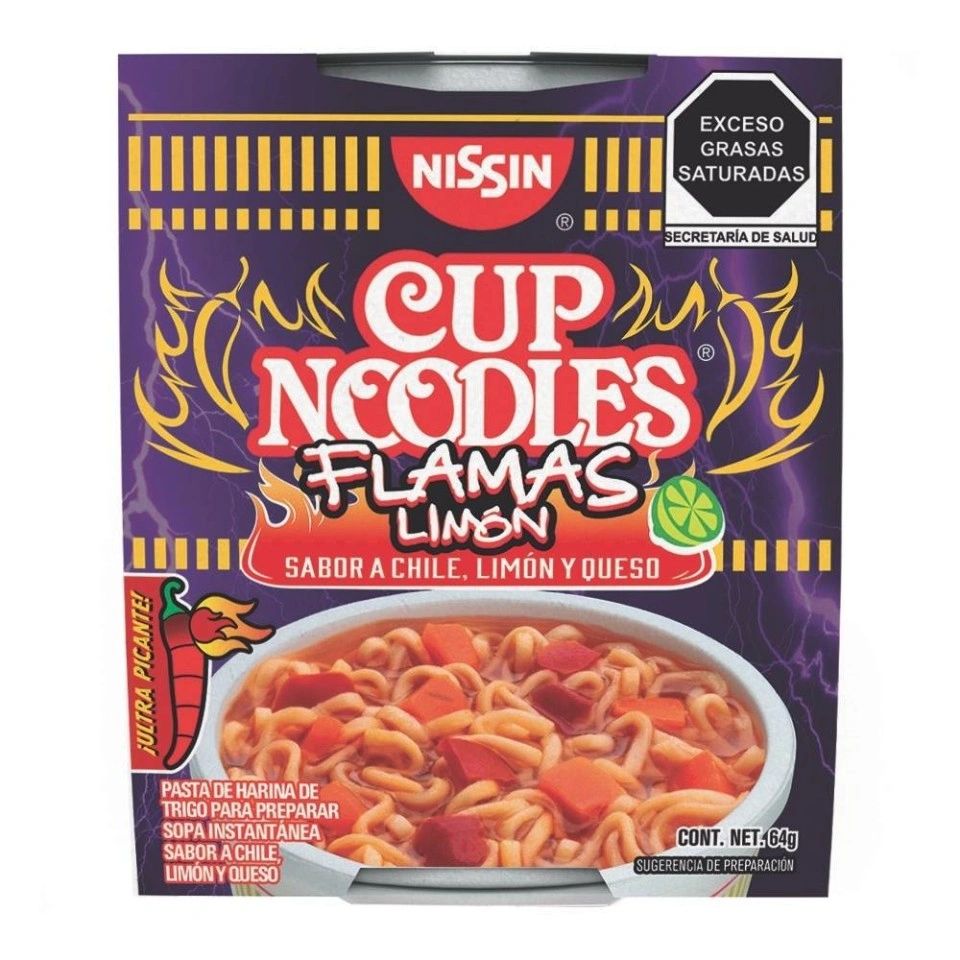 Nissin Cup of Noodles Flamas Limon
