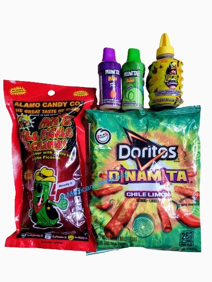 Chamoy Pickle Kit-Takis&Hot Cheetos Package Alamo Candy Co-Incudes 9 I – A  Box You Can Count On