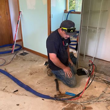 Basement floor repair in Lake Lotawanna, MO