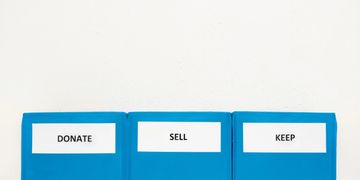 Donate, Sell and Keep Bins