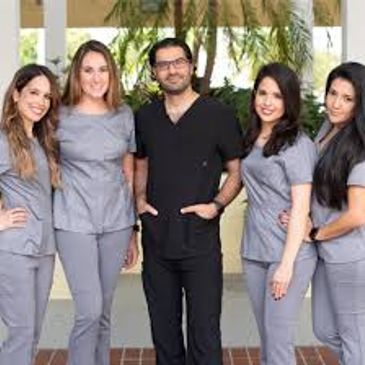 Group of nephrologists at clinic