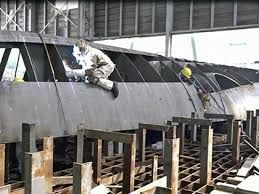 Ship Building With Steel Plate