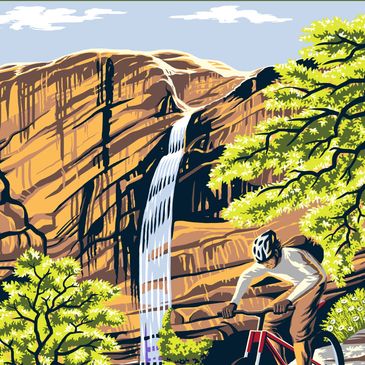 Bike Ranch Chiva Falls Poster 