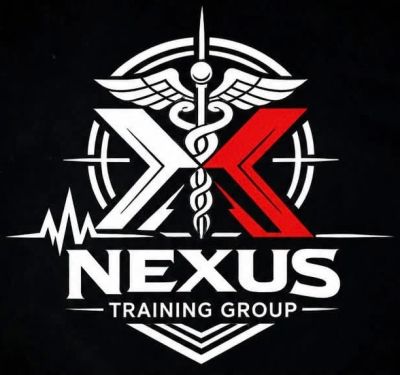 Logo of Nexus Training Group with medical symbols.