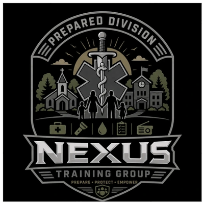 Emblem of Nexus Training Group's Prepared Division.