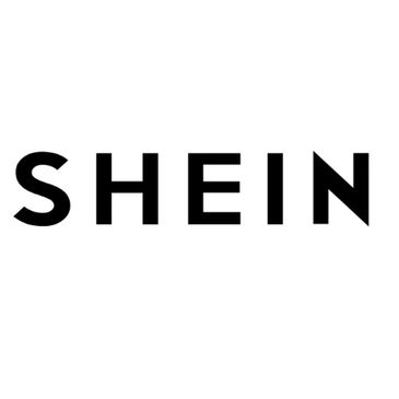 The SHEIN logo in bold black letters on a white background.