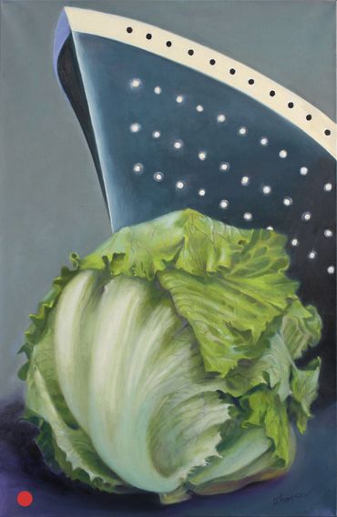 The Titanic encountering a head of Iceberg lettuce