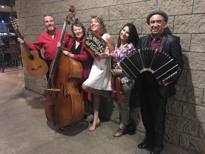 Los Angeles del Tango- R to L:  Francis, Keiko, Olga, Mary Ann, Jeff